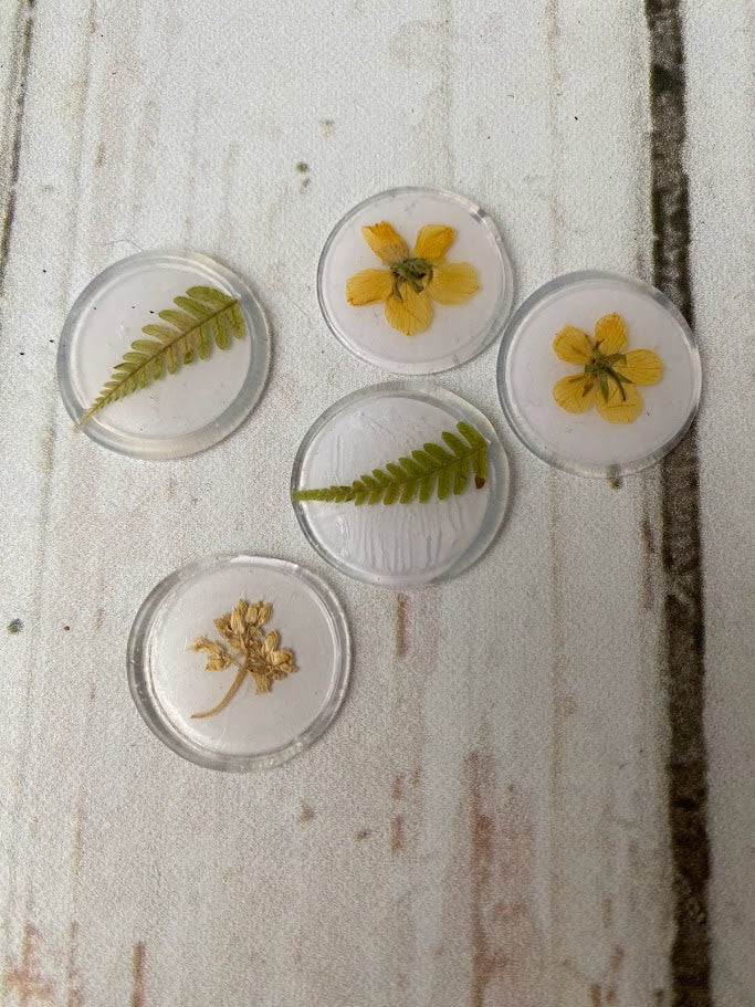 Sceau floral autocollant